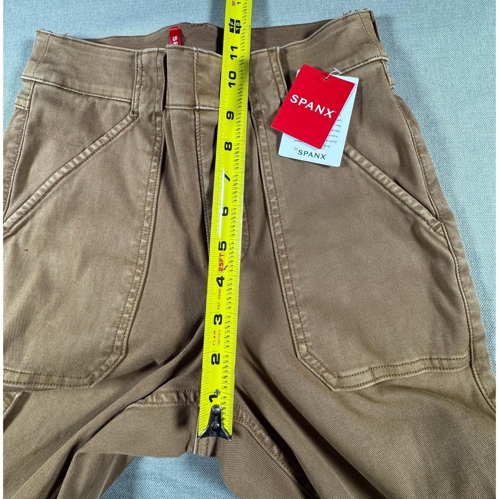 Spanx Pants Womens Small Brown Stretch Twill Ankle Cargo Slim Pull On 20311R NEW - Picture 9 of 12